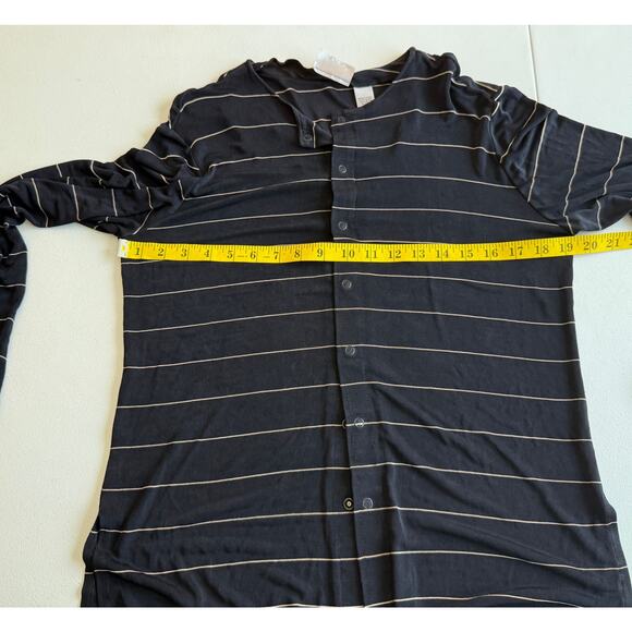 Chico's Travelers Top Women Medium Striped Long Sleeve Vacation Nautical Preppy - Picture 6 of 14